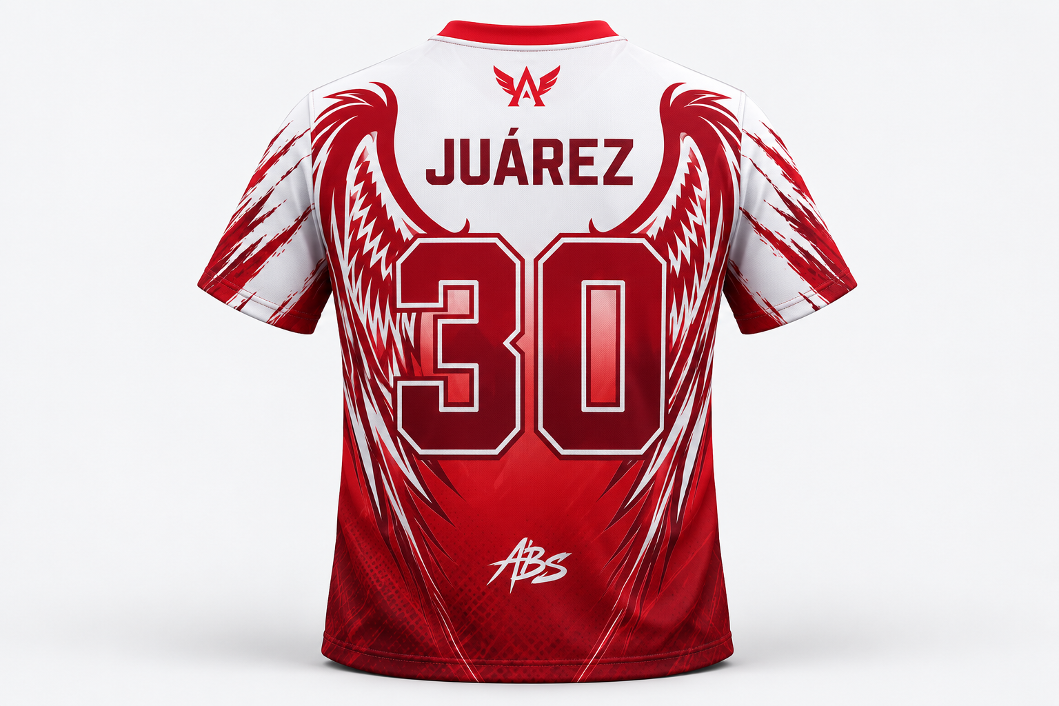 Jerseys para Águilas Blancas · Diseño de espalda · JUÁREZ 30